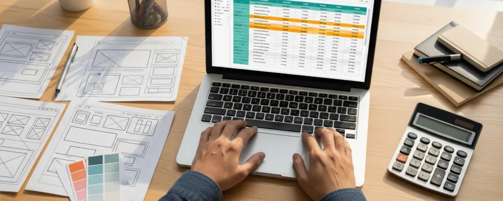 Ce qui fait varier le prix d'un devis de création de site web — devis création site web freelance