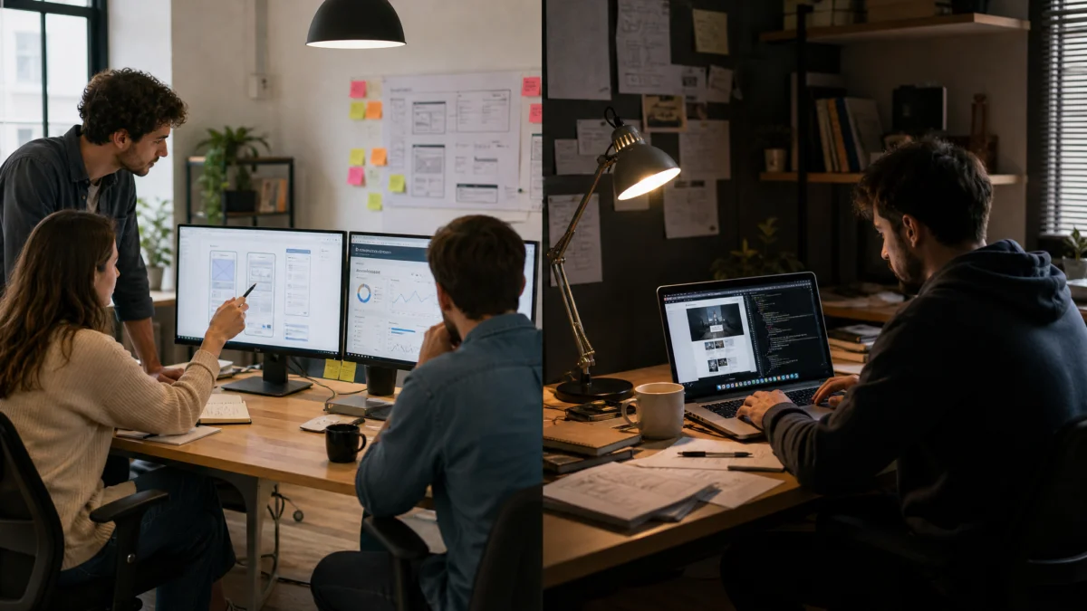 Agence web ou freelance : quelles différences concrètes — agence web ou freelance