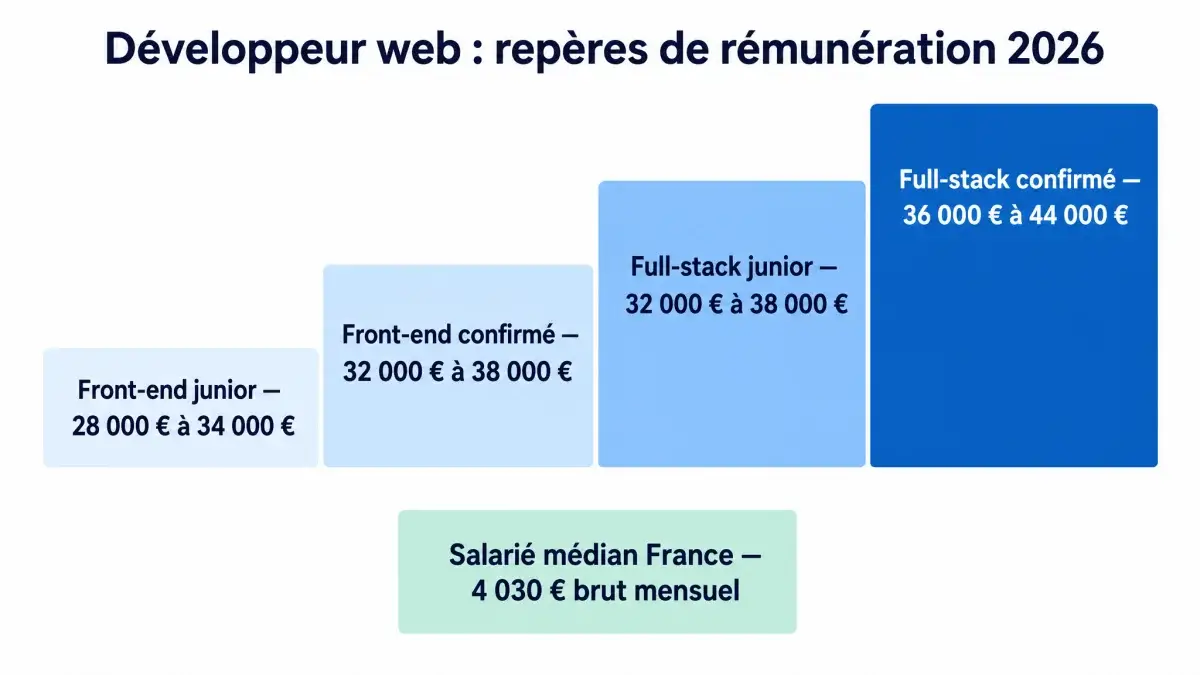 Freelance developpeur web : tarif, salaire et charges à prévoir — freelance developpeur web