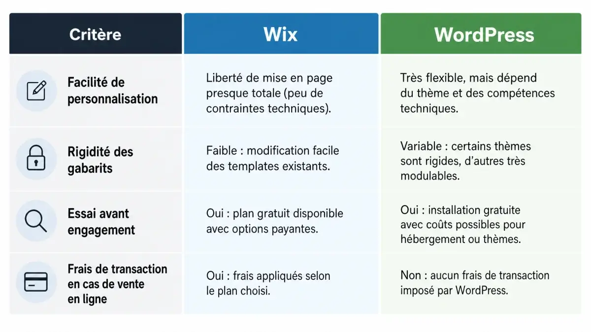 Wix, WordPress ou Squarespace : quelle plateforme choisir sans coder — meilleur constructeur de site web pour un débutant